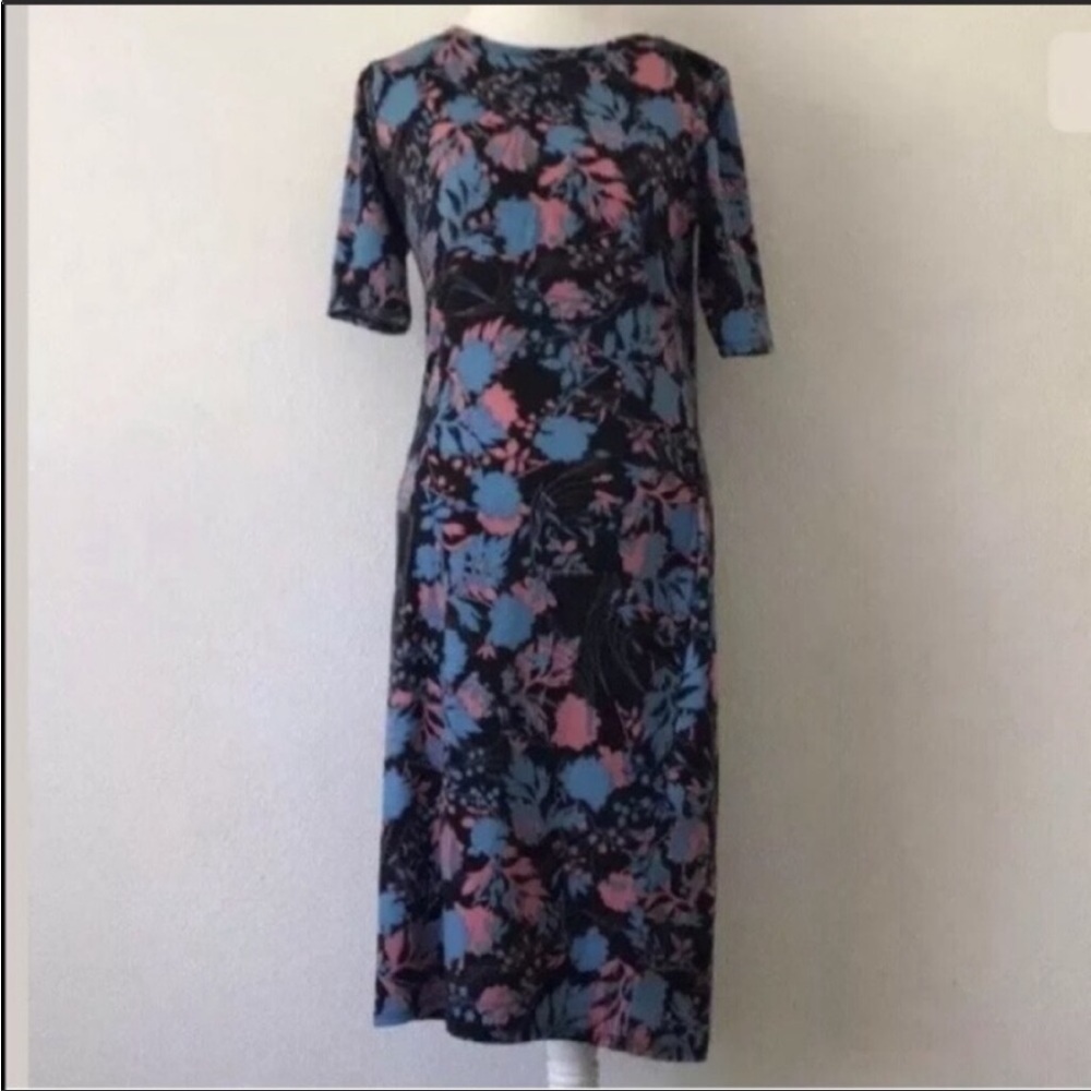 Lularoe Julia Multicolor Floral Stretchy Dress